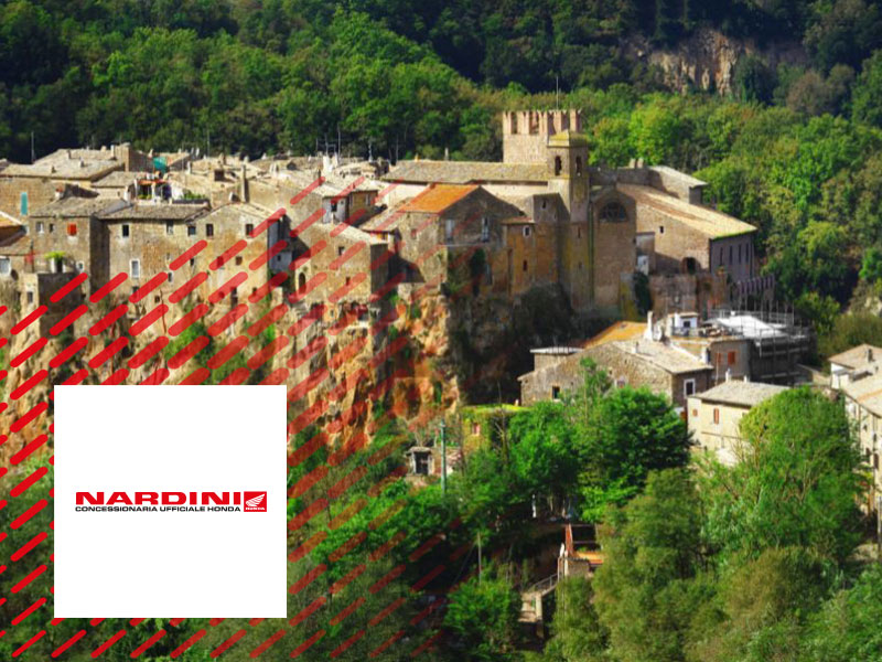 Calcata: come raggiungere il borgo degli artisti in moto