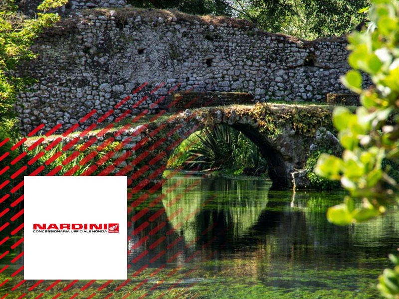 I Giardini di Ninfa in moto